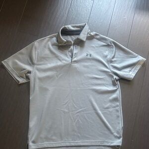Under Armour Men's Light Gray Polo Shirt